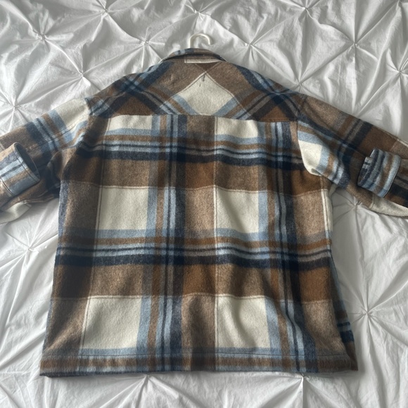 ZARA LONG PLAID OVERSHIRT - Picture 4 of 4